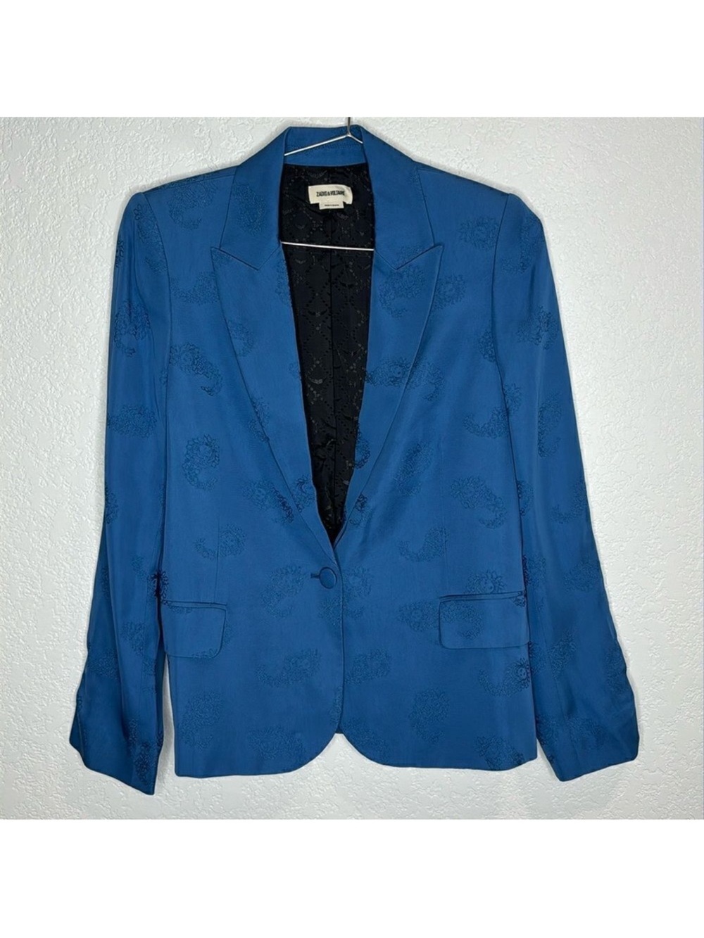 Zadig & Voltaire Blue Single-Button Blazer